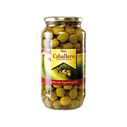 Oliven grün mit Paprikapaste 950 g
