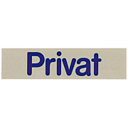 Türsymbol 'Privat'      16x4cm