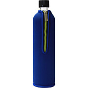 Glasflasche Neoprenbezug blau 500 ml