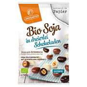 Bio Soja in dreierlei Schokolade 50 g