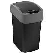 Abfallbehälter schwarz/grau10l