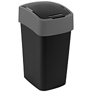 Abfallbehälter schwarz/grau25l