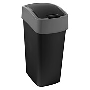 Abfallbehälter schwarz/grau50l