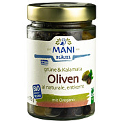 Bio Grüne & Kalamata Oliven al na. 175 g