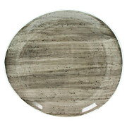 B-Rush Grey Teller oval 18,5 cm
