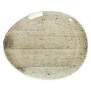 B-Rush Grey Teller oval 12x10 cm
