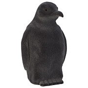 Pinguin grau flocked 25 cm