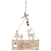 Aufhänger Merry Christmas Holz 18x15 cm