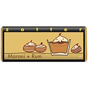 Bio Maroni und Rum Schokolade 70 g