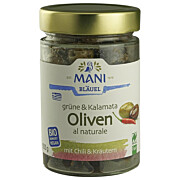 Bio Grüne & Kalamata Oliven Chili 205 g
