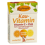 Kaugummi natur Vitamin C +Zink 20 Stk