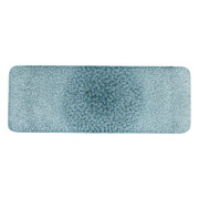 Raku Platte topaz blue 37,6x14 cm