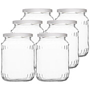 Einkochglas Deckel weiss 72 cl