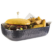 Schale gunmetal-look 23x15,5 cm