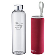 Trinkflasche mit Cover rot 55 cl