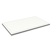 Schneidebrett mit Rille weiß 60x40 cm