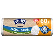 Müllbeutel weiß Zugband 60l 8 Stk
