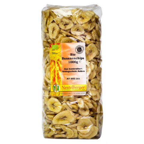 Bio Bananenchips getrocknet 1 kg