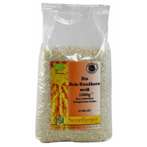 Bio Reis Rundkorn weiß 1 kg