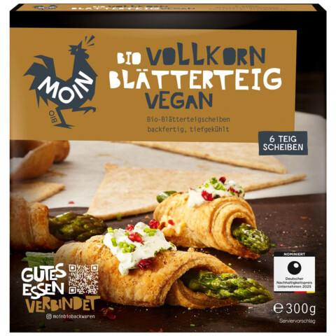 Bio TK-Vollkorn Blätterteig(6x50g) 300 g