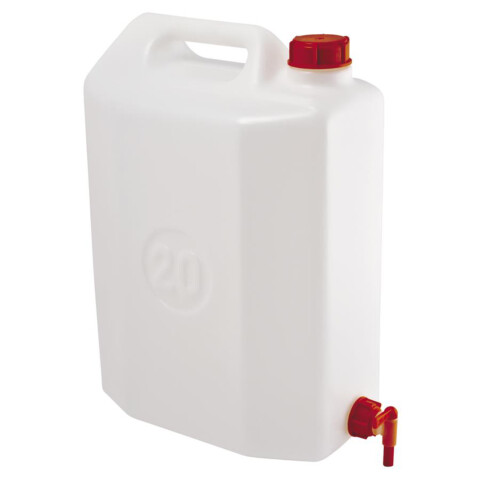 Kanister Weiss mit Hahn 20 l
