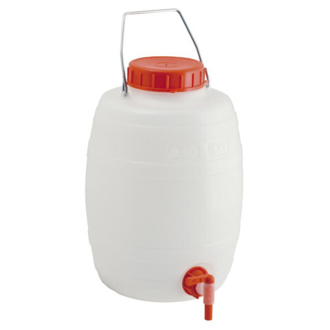 Fass weiss mit Hahn 10 l