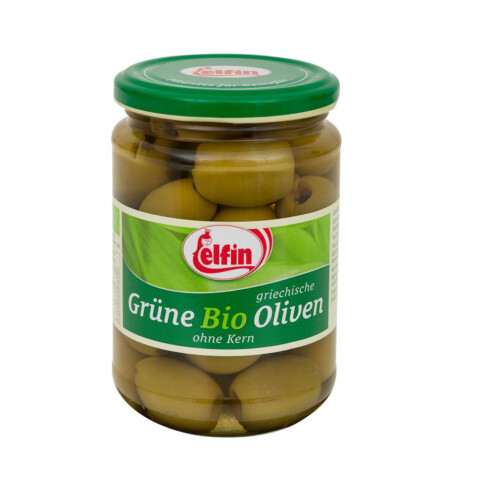 Bio Oliven grün ohne Kern 390 ml