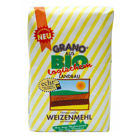 Bio Weizen-Mehl univ.T480 mit Keim 1 kg