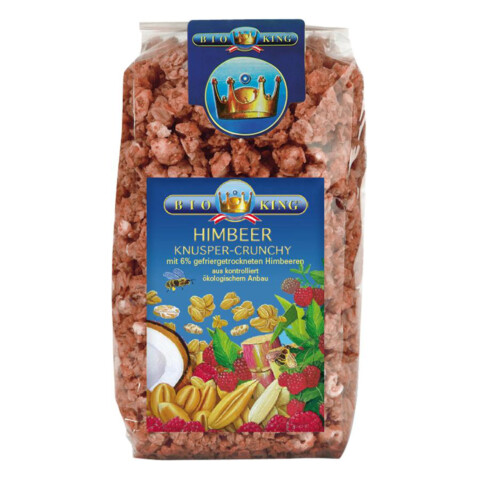 Bio Knusper Crunchy Himbeer  375 g