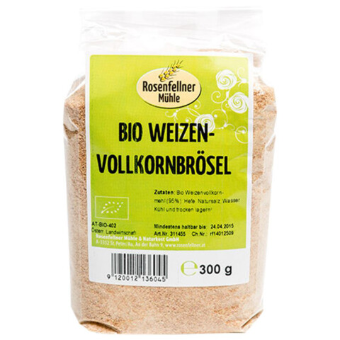Bio Weizen-Vollkorn-Brösel 300 g