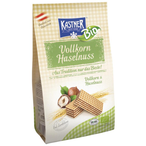 Bio Vollkorn Haselnuss Waffel 175 g