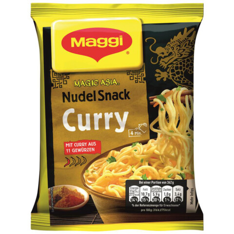 Asia Nudel Snack Curry   62 g