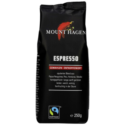 Bio Espresso FT gemahlen entkoff. 250 g