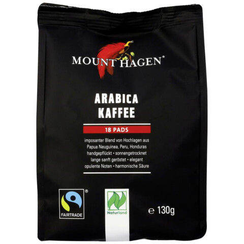 Bio Röstkaffee Arabica Pads 130 g