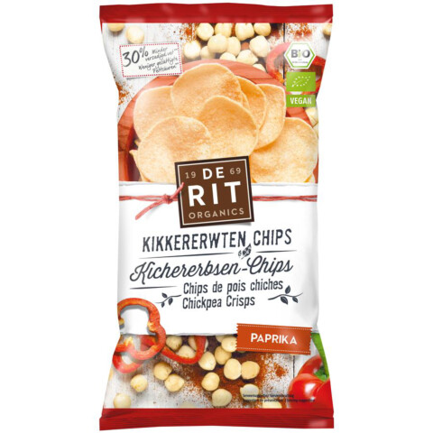 Bio Kichererbsen-Chips Paprika 75 g