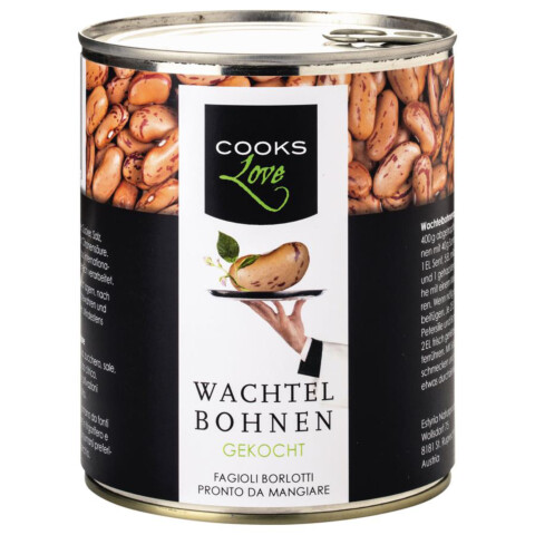 CooksLove Wachtelbohne gekocht 850 ml