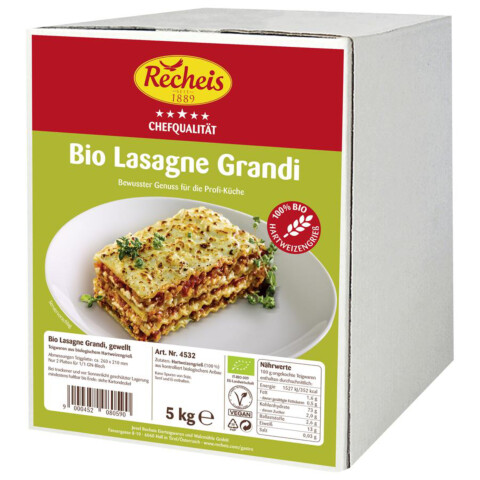 Bio Lasagne grandi 5 kg