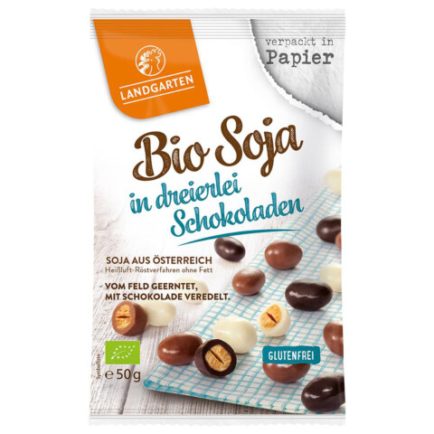 Bio Soja in dreierlei Schokolade 50 g