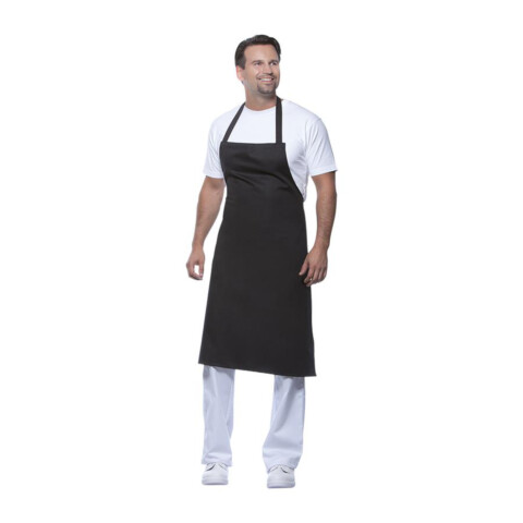 Latzschürze Basic schwarz  3er