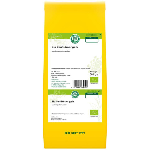 Bio Senfkörner gelb 500 g