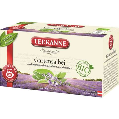 Bio Kräutergarten Gartensalbei Tee 20 Btl