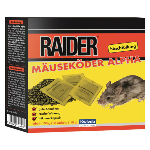 Raider Mäuseköder Alpha Nachf. 100 g