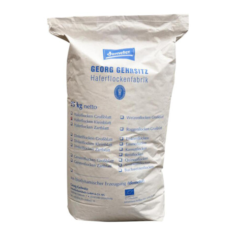 Bio Haferflocken Kleinblatt 25 kg