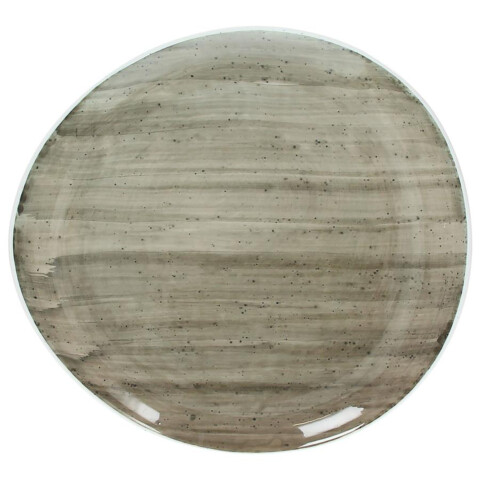 B-Rush Grey Teller oval 26,5x25 cm