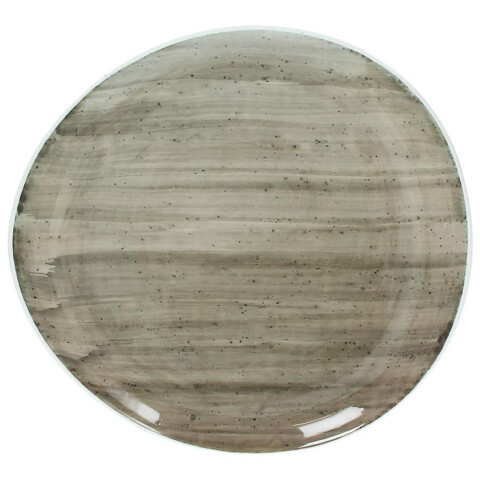 B-Rush Grey Teller oval 31x28,5 cm
