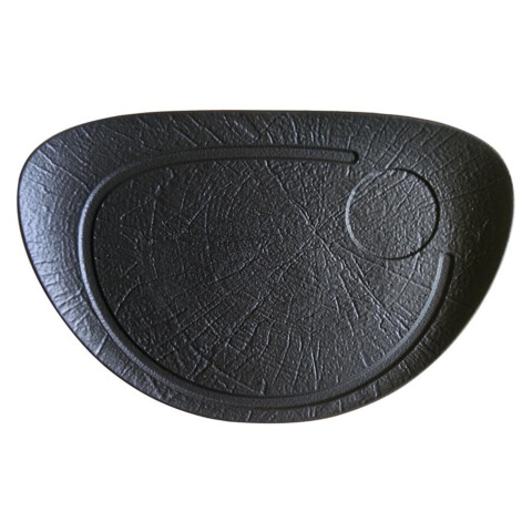 Vulcania Black Platte oval  37x25 cm