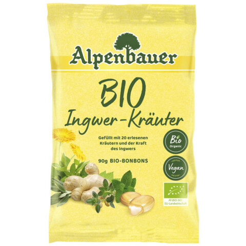 Bio Ingwer-Kräuter-Bonbons 90 g