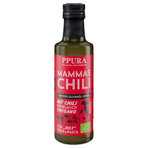 Bio Olivenöl Mammas Chili 0,1 l