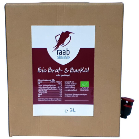 Bio Brat- & Backöl Bag in Box 3 l