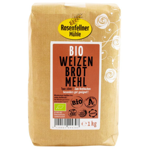 Bio Weizenbrotmehl T1600 1 kg